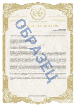 Образец Приложение к СТО 01.064.00220722.2-2020 Коркино Сертификат СТО 01.064.00220722.2-2020 